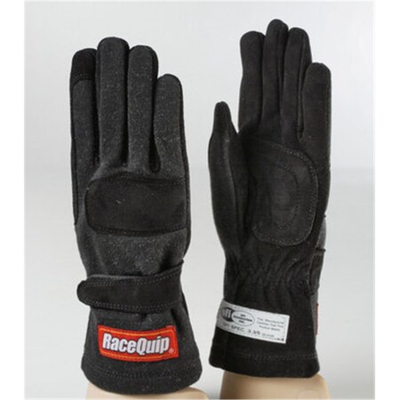Racequip 2-Layer Model SFI-5 Gloves, Black - Large RQP-355005